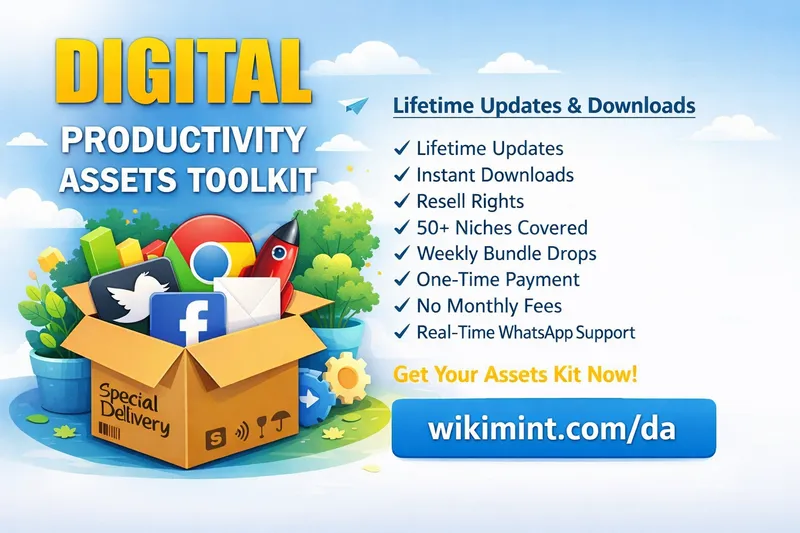 All-in-one digital assets bundle with templates, PLR content, marketing tools, branding kits, ebooks, and software for entrepreneurs, freelancers & marketers